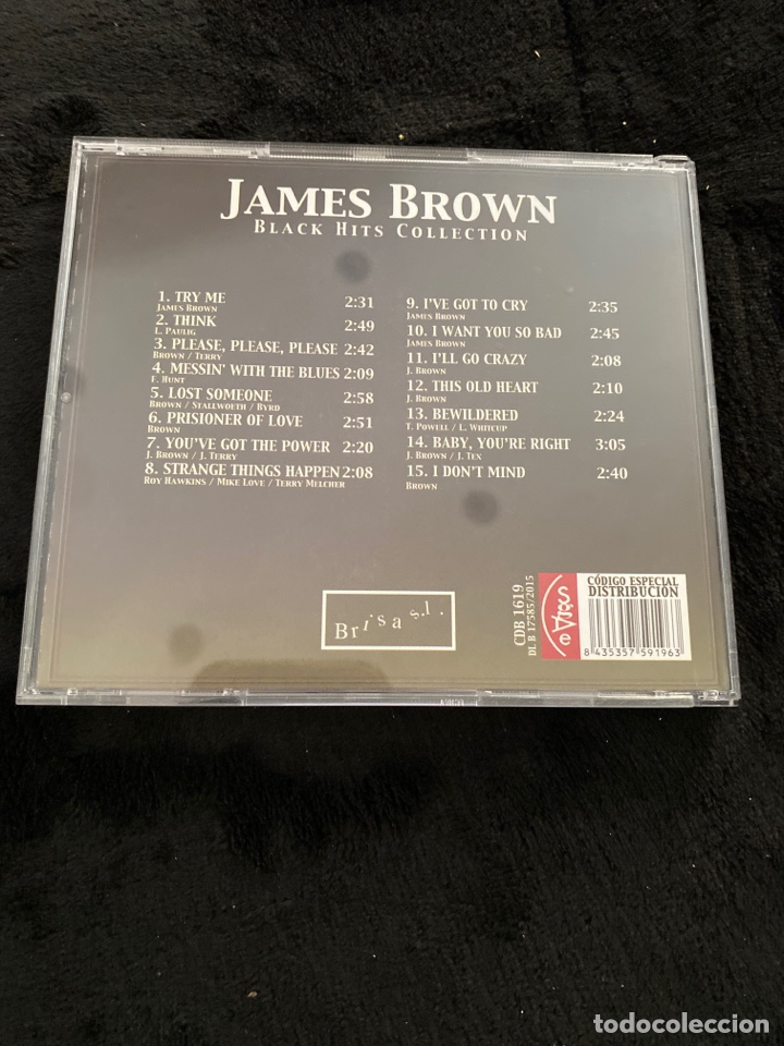 CDs de m&uacute;sica: CD JAMES BROWN, BLACK HITS COLLECTION. - Foto 2