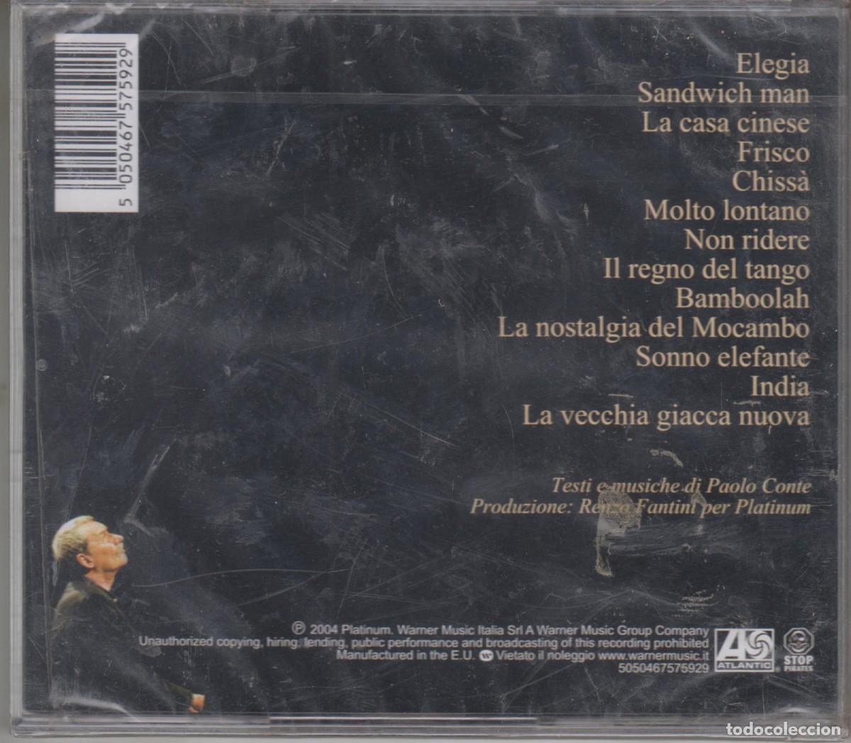 CDs de m&uacute;sica: Paolo Conte cd Elegia 2004 Precintado - Foto 2