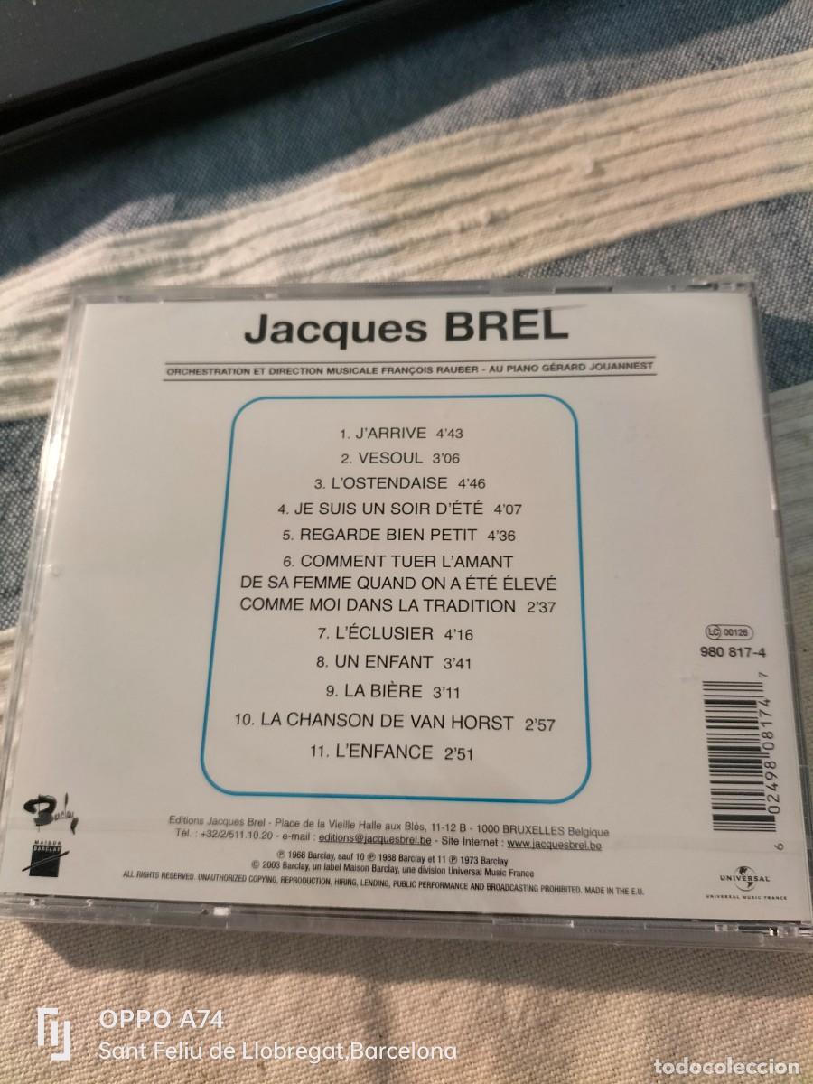 CDs de m&uacute;sica: RAR CD. JACQUES BREL. JARRIVE. MINT - Foto 2