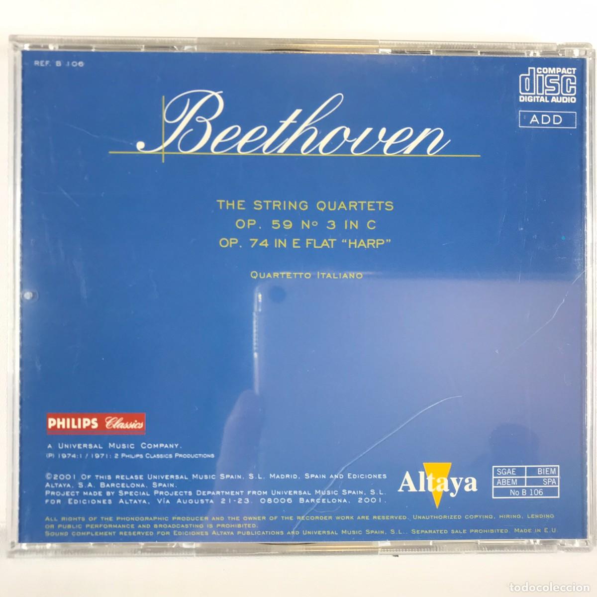 CDs de m&uacute;sica: Todo Beethoven ● Quartetto Italiano ● CD, Compilation - Foto 3