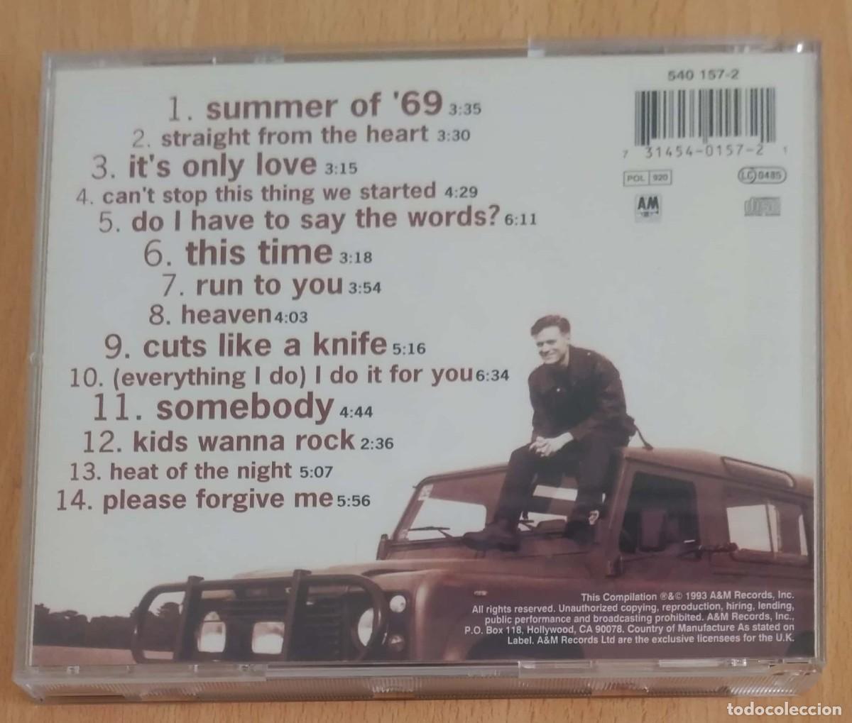 CDs de m&uacute;sica: BRYAN ADAMS (SO FAR SO GOOD) CD 1993 - Foto 2