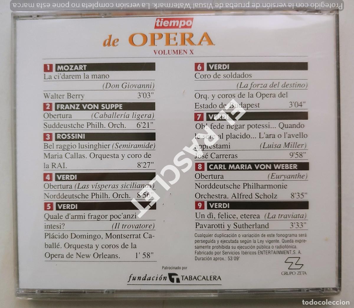 CDs de m&uacute;sica: CD TIEMPO DE OPERA N&ordm; 10 - Foto 2