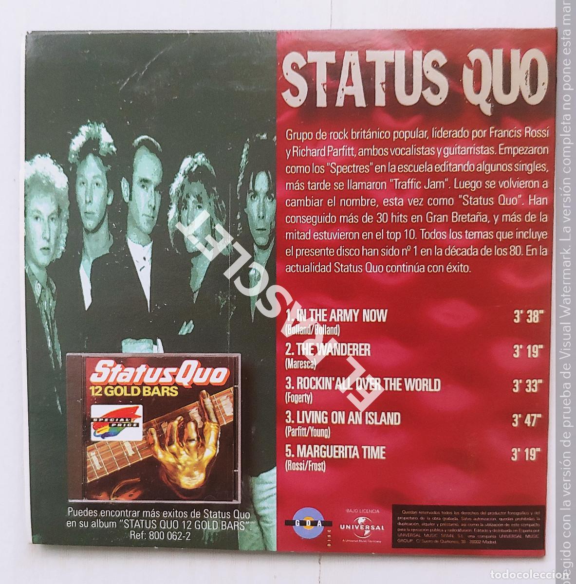 CDs de m&uacute;sica: CD GRANDES MITOS - STATUS QUO - Foto 2