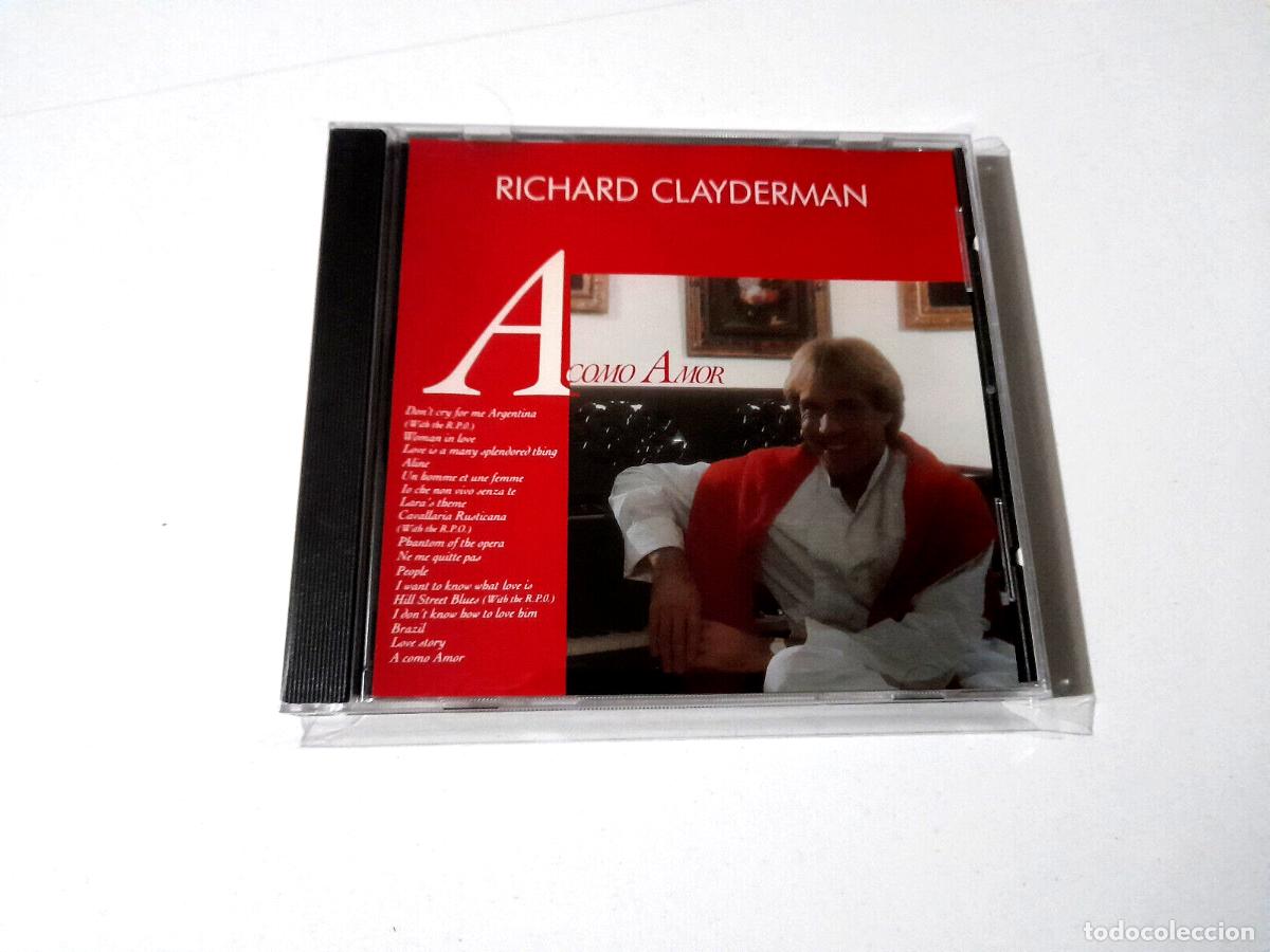 CDs de m&uacute;sica: RICHARD CLAYDERMAN &rdquo;A COMO AMOR&rdquo; CD 17 TRACKS - Foto 1