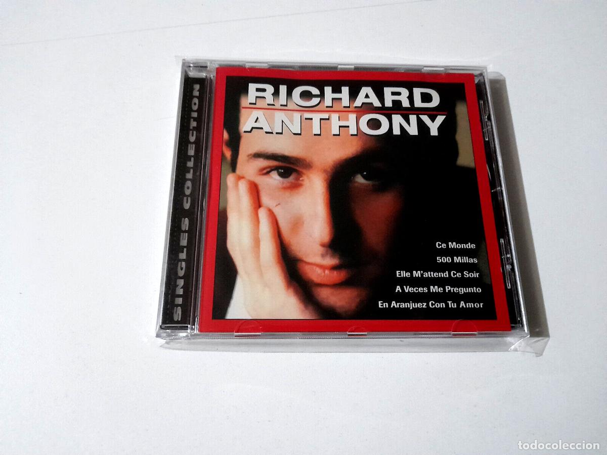 CDs de m&uacute;sica: RICHARD ANTHONY &rdquo;SINGLES COLLECTION&rdquo; CD 12 TRACKS - Foto 1