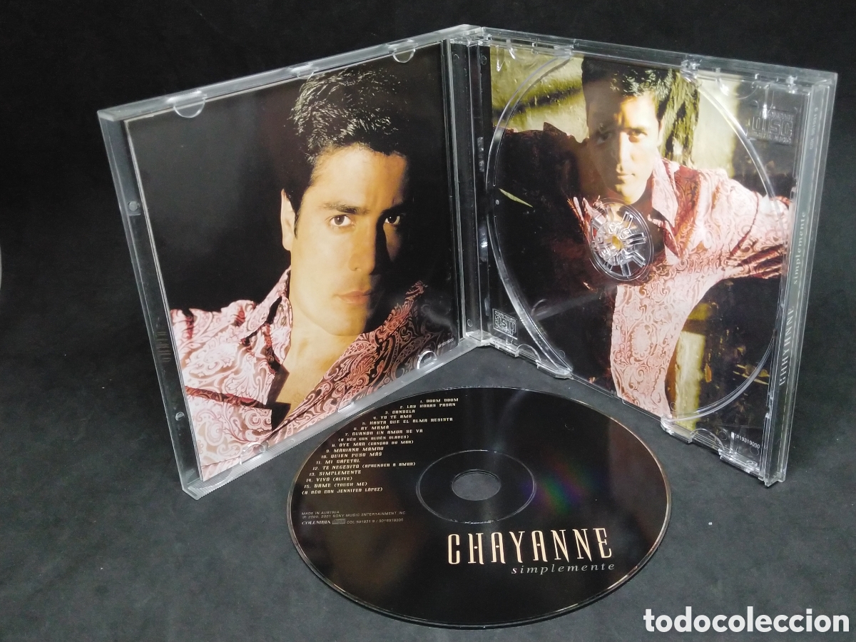 CDs de m&uacute;sica: CHAYANNE - SIMPLEMENTE - CD - 2001 - DISCO VERIFICADO - Foto 3