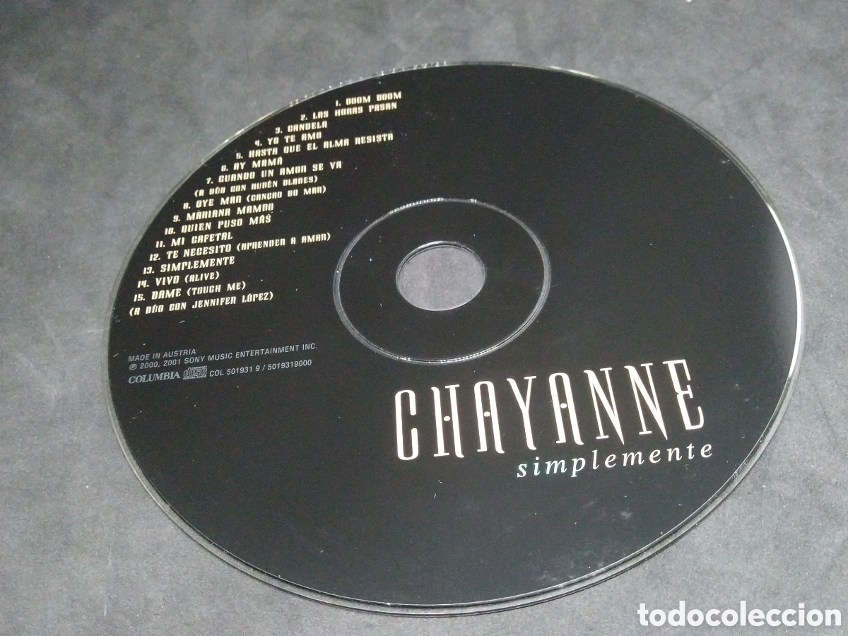 CDs de m&uacute;sica: CHAYANNE - SIMPLEMENTE - CD - 2001 - DISCO VERIFICADO - Foto 7