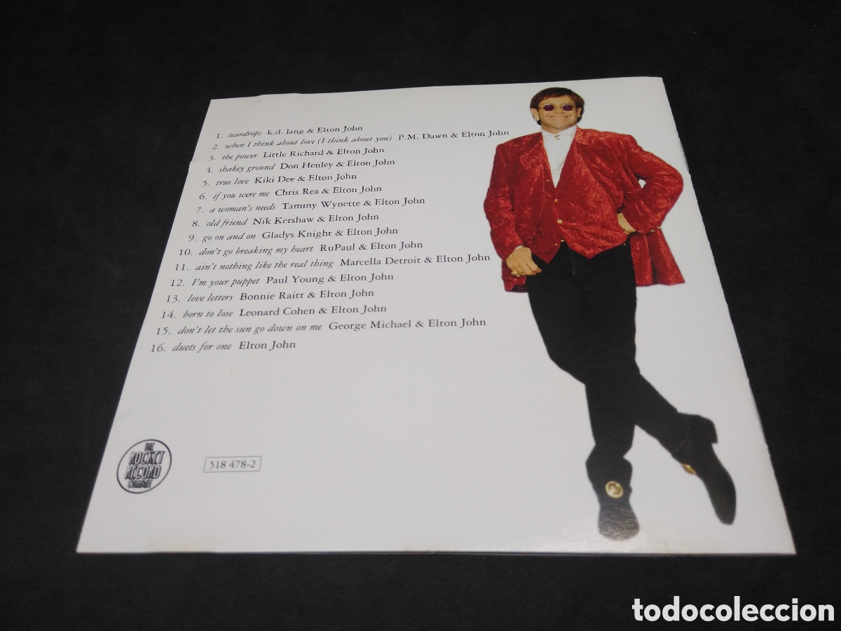 CDs de m&uacute;sica: ELTON JOHN - DUETS - CD - 1993 - DISCO VERIFICADO - Foto 4