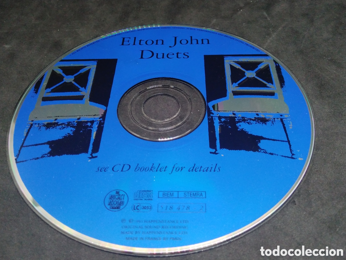 CDs de m&uacute;sica: ELTON JOHN - DUETS - CD - 1993 - DISCO VERIFICADO - Foto 8
