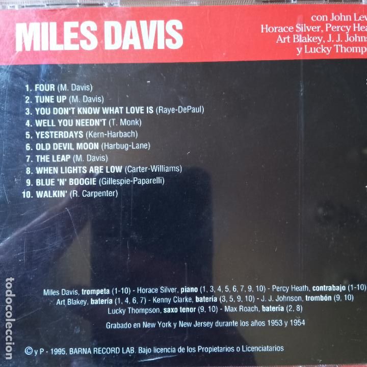 CDs de m&uacute;sica: MILES DAVIS, JAZZ&BLUES 1. CD - Foto 2