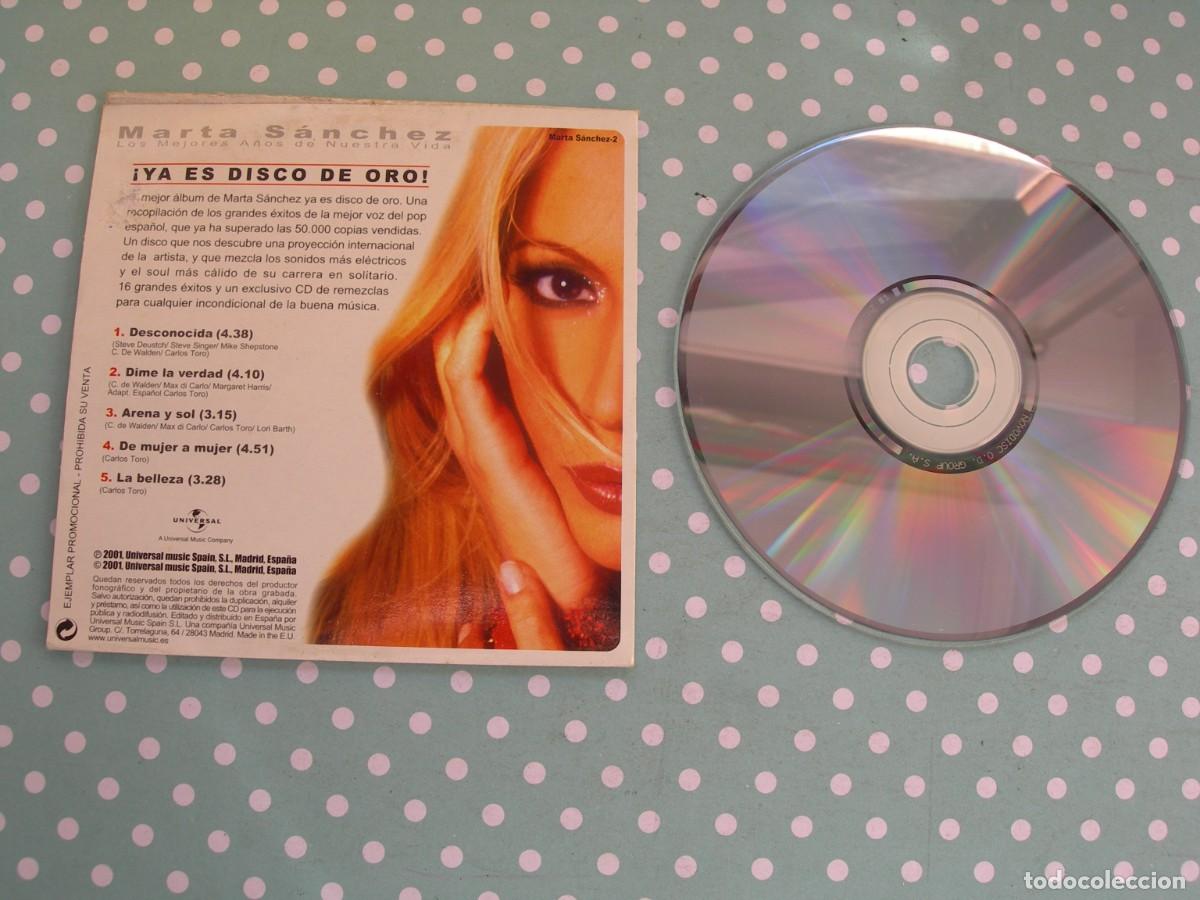 CDs de m&uacute;sica: MARTA S&Aacute;NCHEZ / DESCONOCIDA + 4 / CD SINGLE / POP - Foto 2