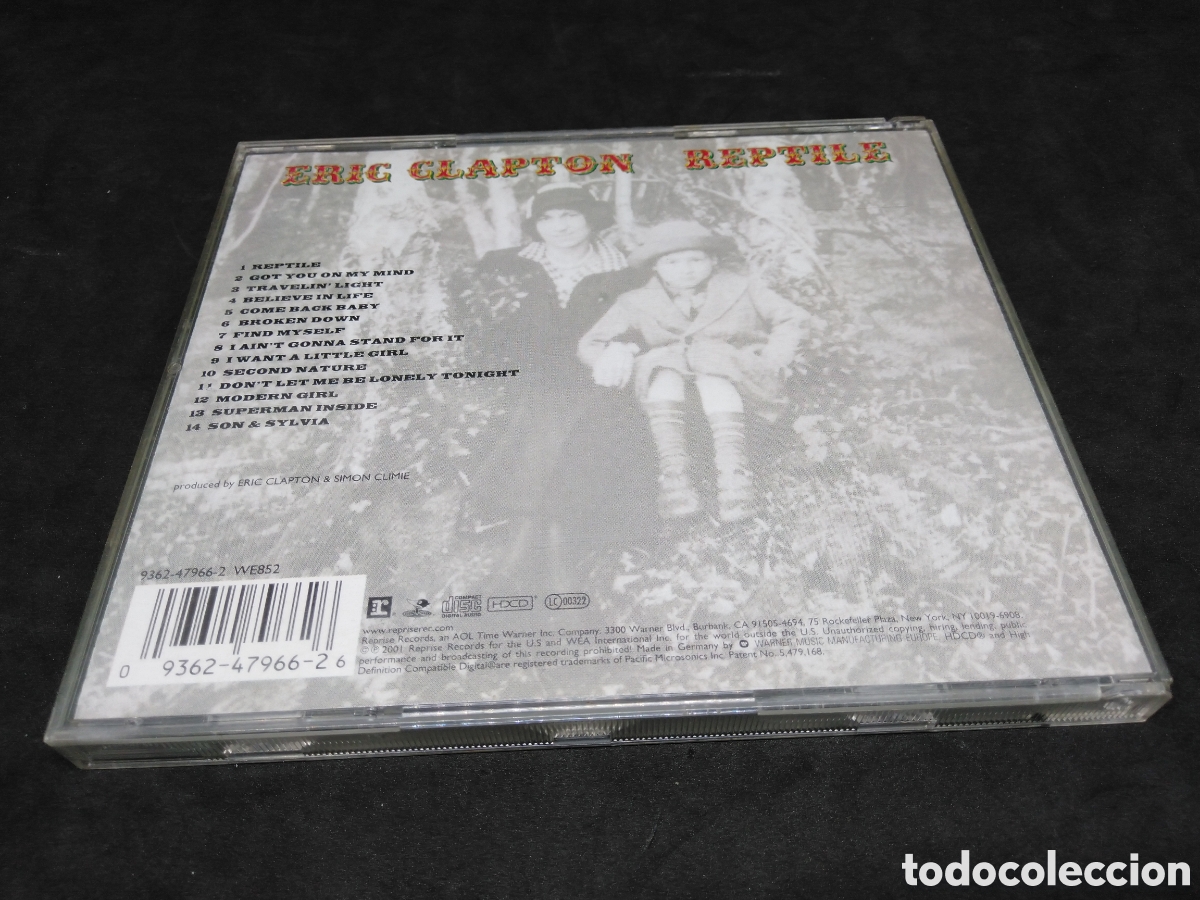 CDs de m&uacute;sica: ERIC CLAPTON - REPTILE - CD - 2001 - DISCO VERIFICADO - Foto 2