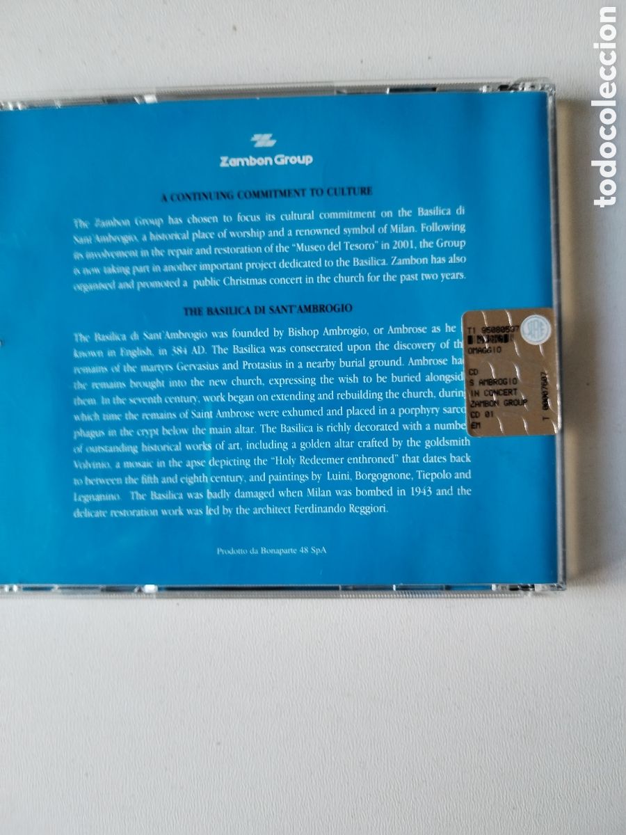 CDs de m&uacute;sica: CD S. AMBROGIO IN CONCERT - Foto 2
