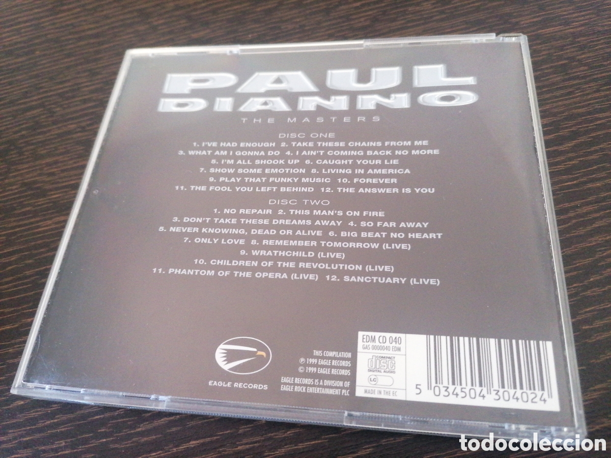 CDs de m&uacute;sica: Paul Dianno - The Masters 2 CD - Foto 2