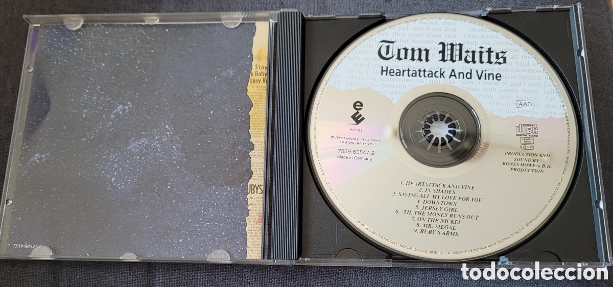 CDs de m&uacute;sica: Tom Waits CD 1980 Heartattack and wine - Foto 2