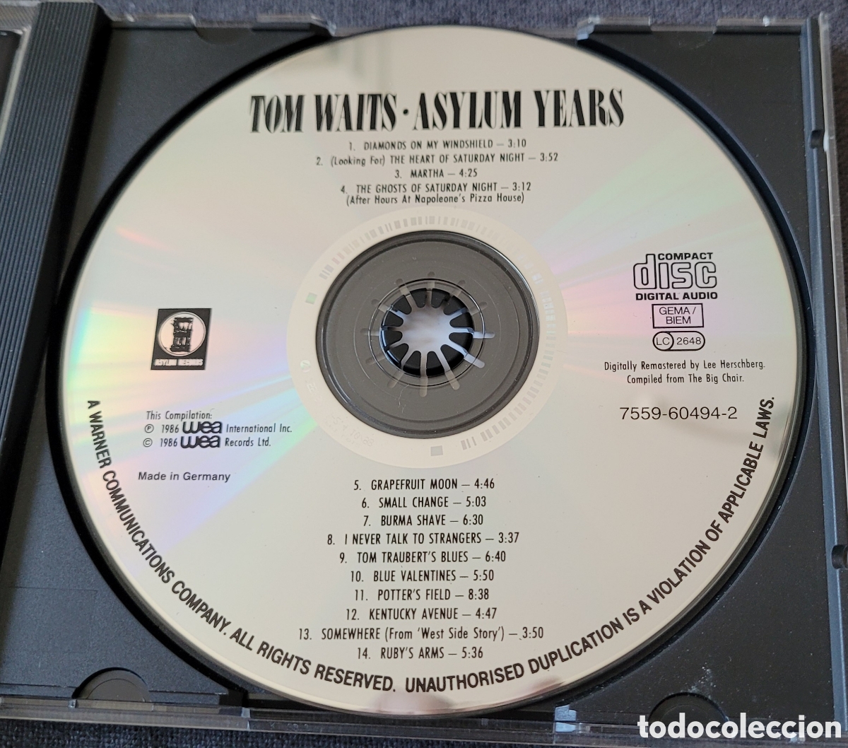 CDs de m&uacute;sica: Tom Waits CD Asylum years 1980 wea - Foto 4