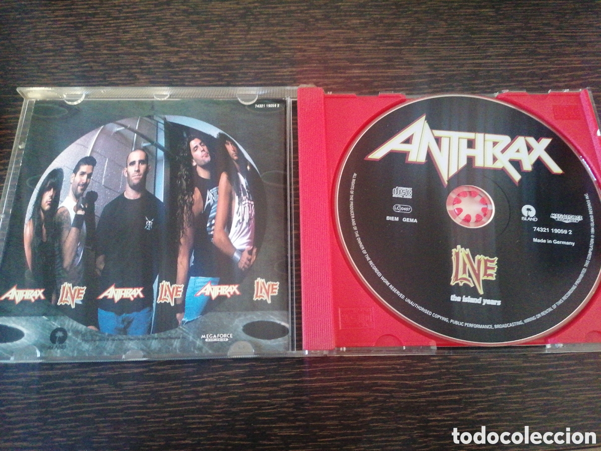 CDs de m&uacute;sica: Anthrax - Live the island years CD - Foto 3