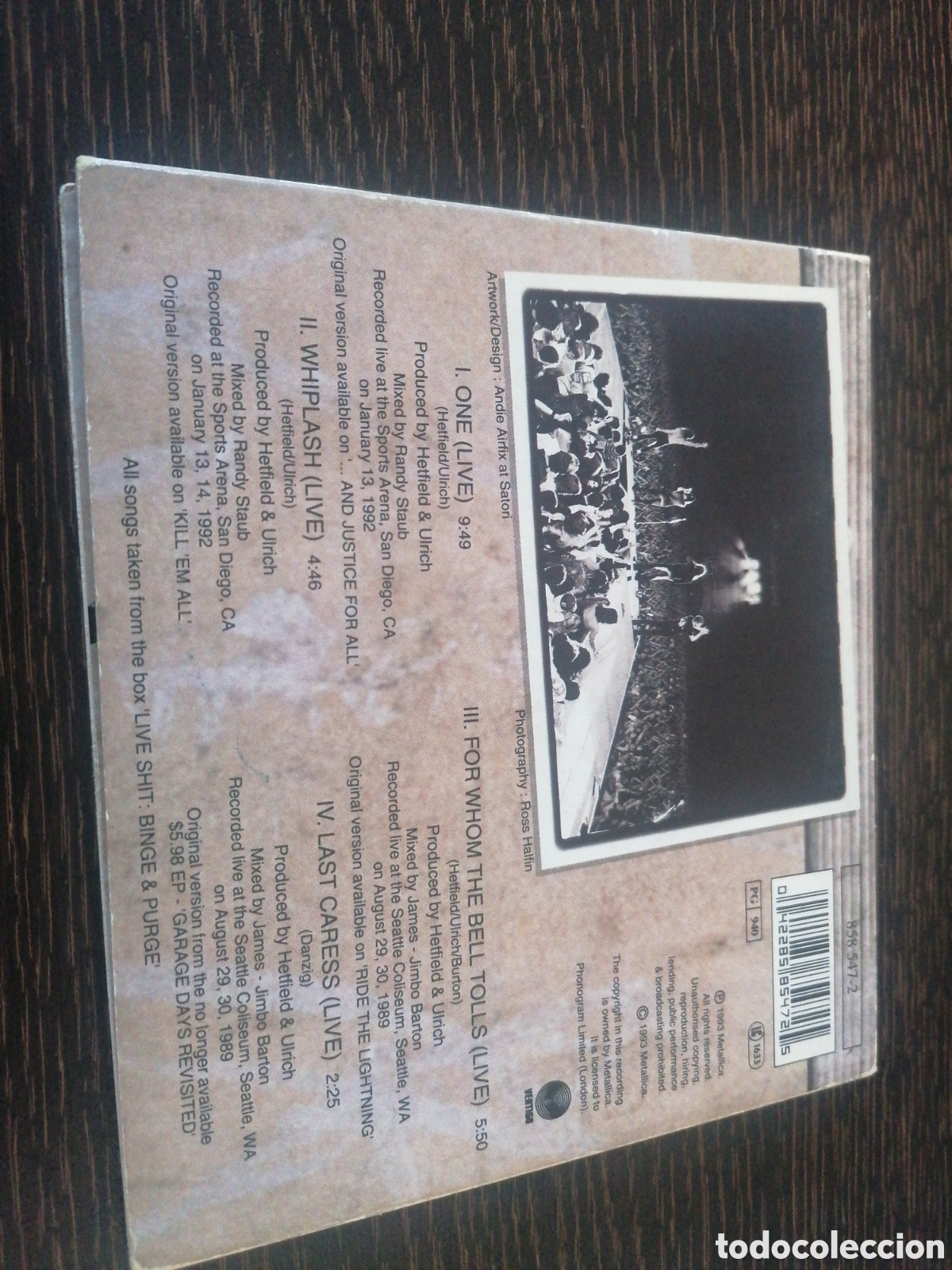 CDs de m&uacute;sica: Metallica - One Live Digipack CD - Foto 2