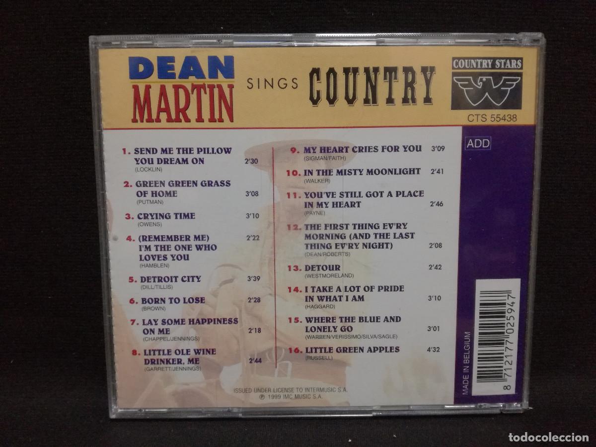 CDs de m&uacute;sica: CD - DEAN MARTIN - SINGS COUNTRY - Foto 2