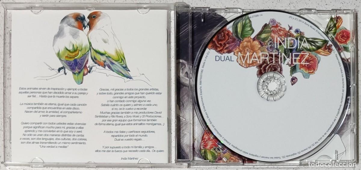 CDs de m&uacute;sica: INDIA MARTINEZ - DUAL (CD) 2014 - 15 TEMAS - Foto 2