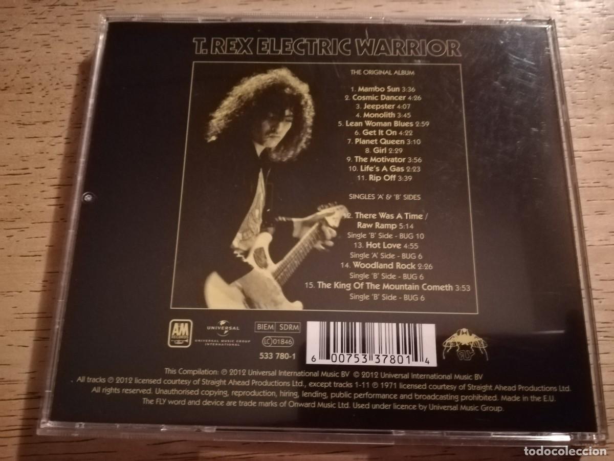CDs de m&uacute;sica: T. Rex. Electric warrior. CD reeditado 2012 con 4 extras. Singles - Foto 2
