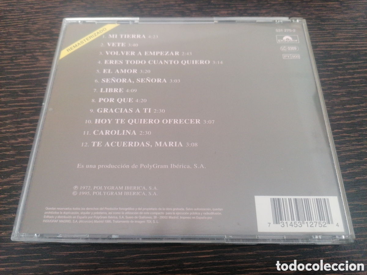 CDs de m&uacute;sica: Nino Bravo - Mi tierra CD - Foto 2