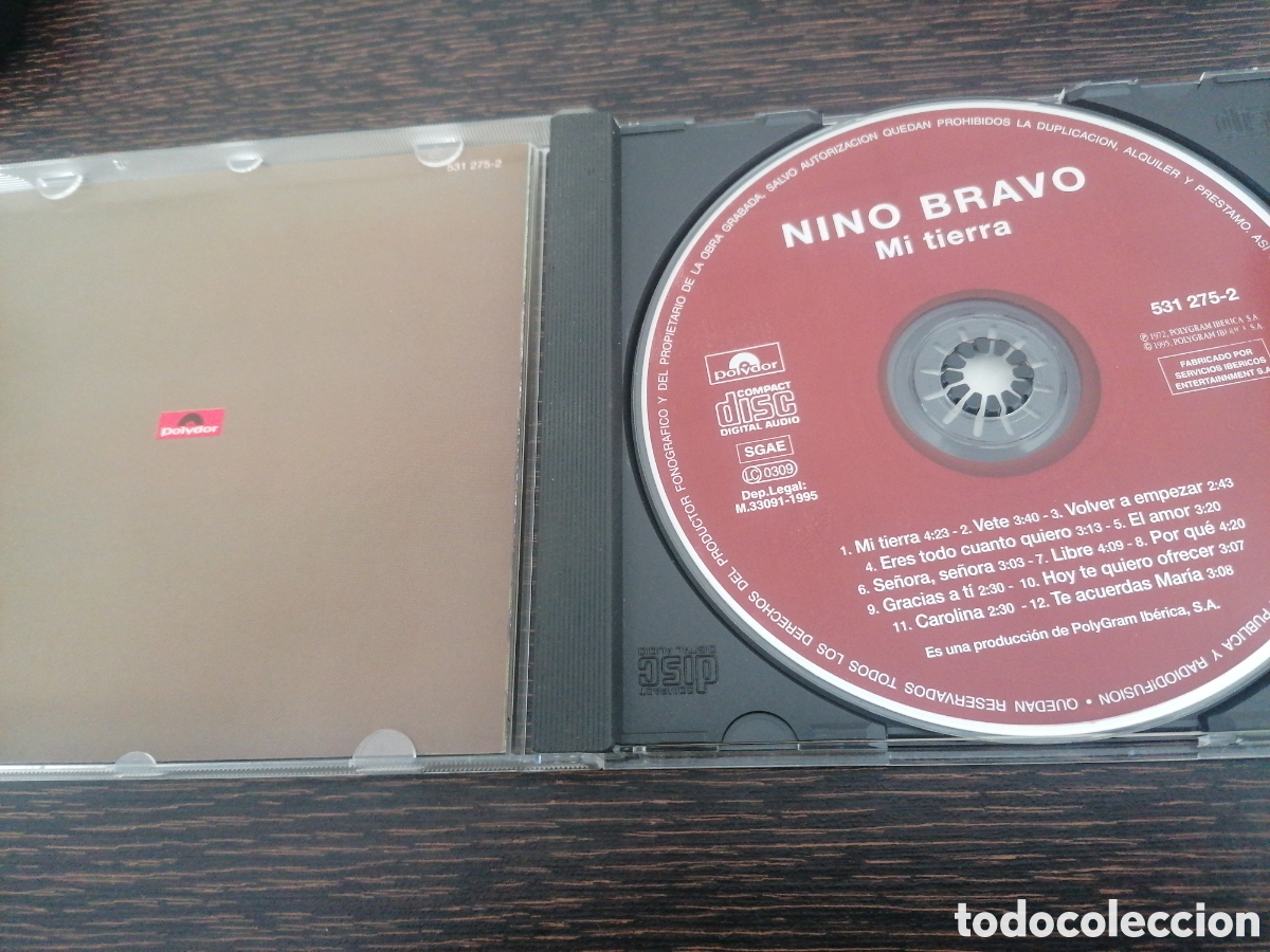 CDs de m&uacute;sica: Nino Bravo - Mi tierra CD - Foto 3