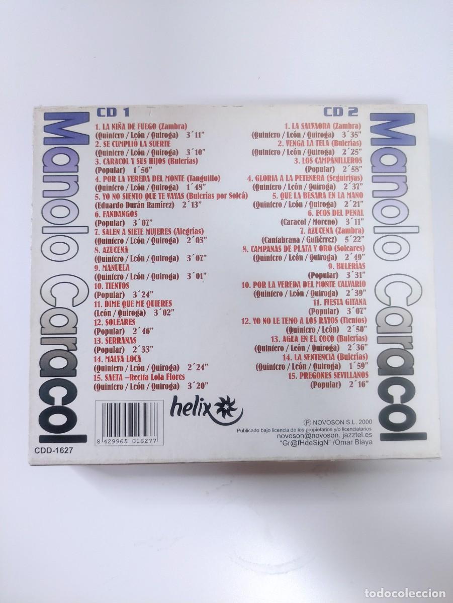 CDs de m&uacute;sica: manolo caracol 2CDs - Foto 2