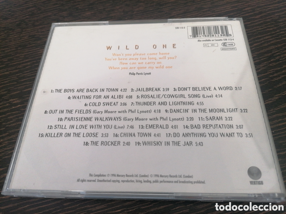 CDs de m&uacute;sica: Thin Lizzy - Wild One CD - Foto 2