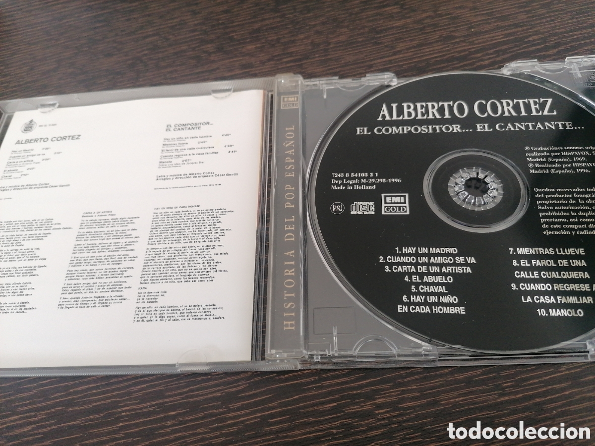 CDs de m&uacute;sica: Alberto Cortez - El compositor... El cantante CD - Foto 3