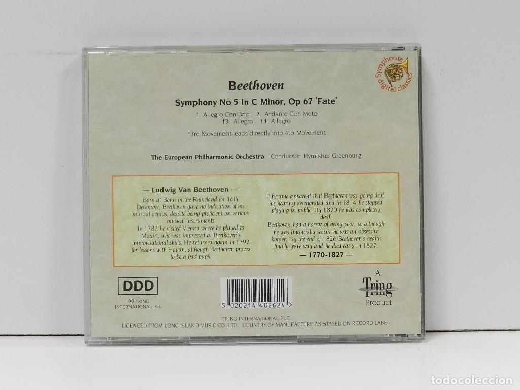 CDs de m&uacute;sica: DISCO CD. Beethoven &ndash; Symphony No 5 Fate. COMPACT DISC. - Foto 2