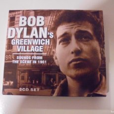CDs de Música: BOB DYLAN'S. GREENWICH VILLAGE. SOUNDS FROM THE SCENE IN 1961. DOBLE COMPACTO CON 50 TEMAS. COMO NUE. Lote 390378334