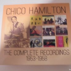 CDs de Música: CHICO HAMILTON. THE COMPLETE RECORDINGS 1953 - 1958. 5 CD'S CON CERCA DE 100 MEMORABLES TEMAS DE JA. Lote 390379784