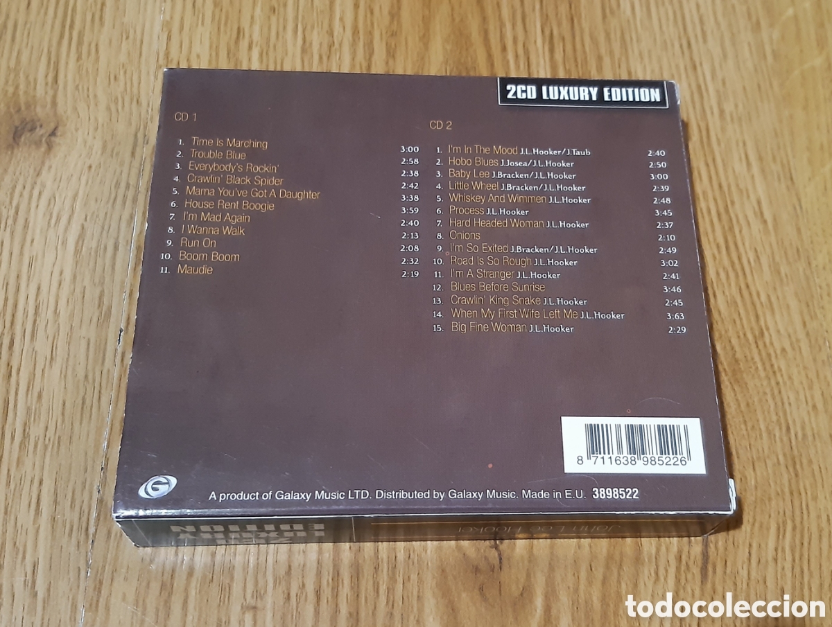 CDs de m&uacute;sica: John Lee Hooker doble cd galaxy records 2003 - Foto 2