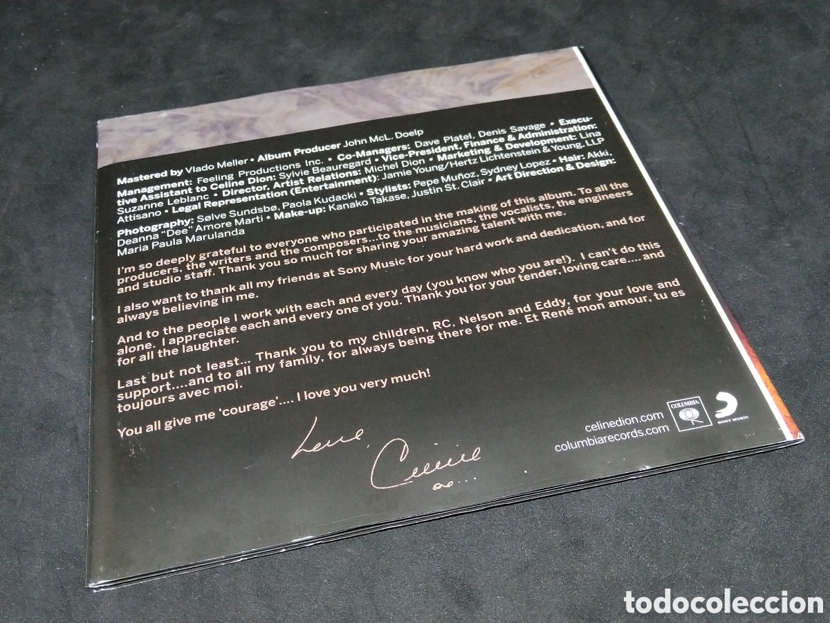 CDs de m&uacute;sica: CELINE DION - COURAGE - 2019 - CD - DISCO VERIFICADO - Foto 5