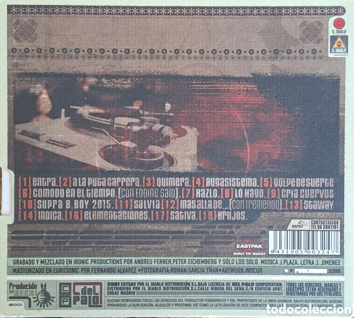 CDs de m&uacute;sica: S&oacute;lo Los Solo &ndash; Quimera. CDH.1 - Foto 2