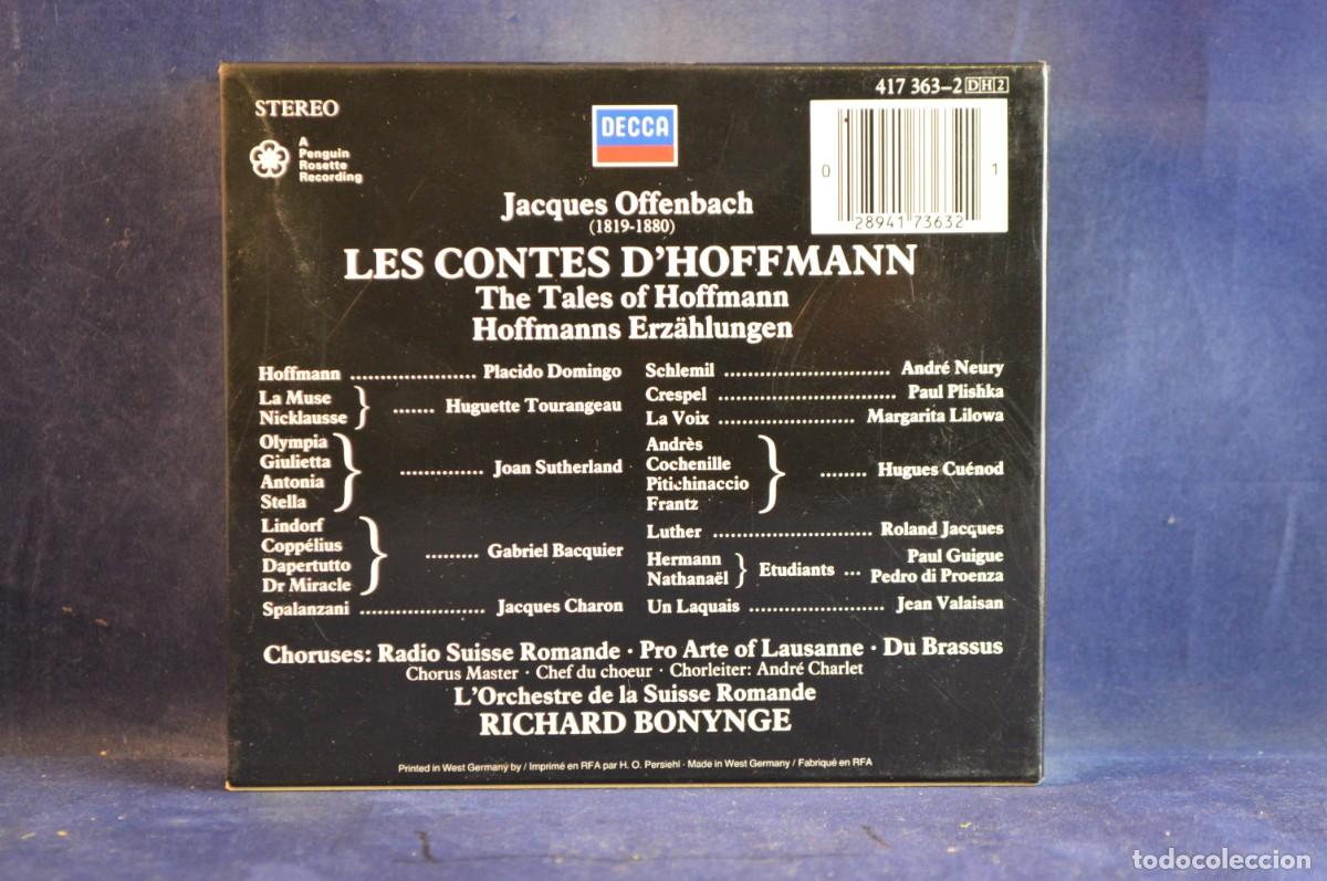 CDs de m&uacute;sica: JACQUES OFFENBACH - LES CONTES D&acute;HOFFMANN - 2 CD - Foto 2