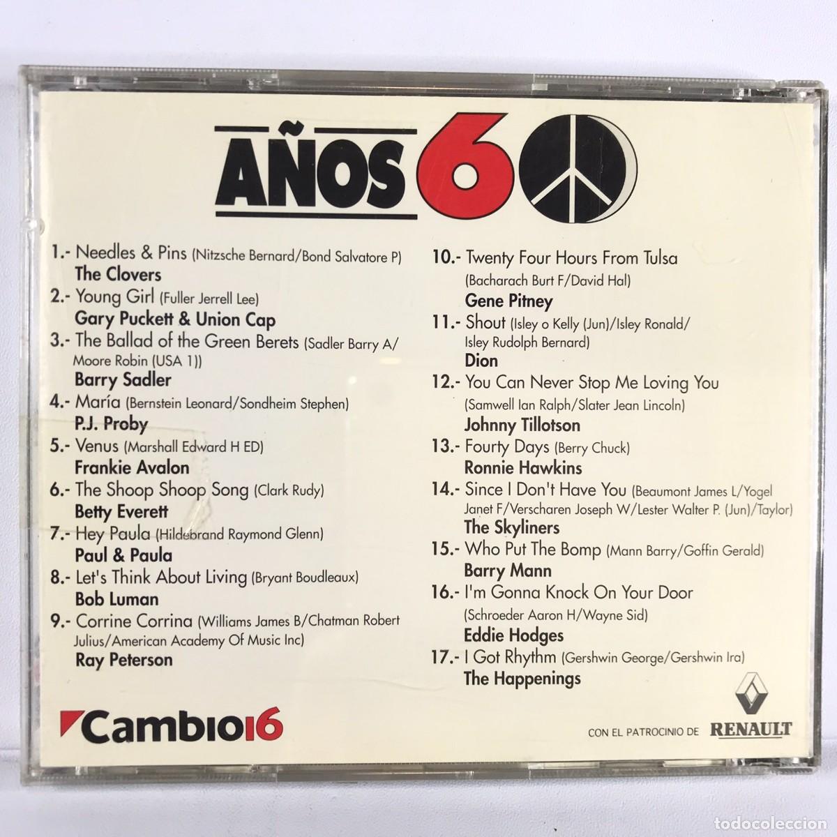 CDs de m&uacute;sica: Various - A&ntilde;os 60 ● Pop ● CD, Compilation - Foto 3