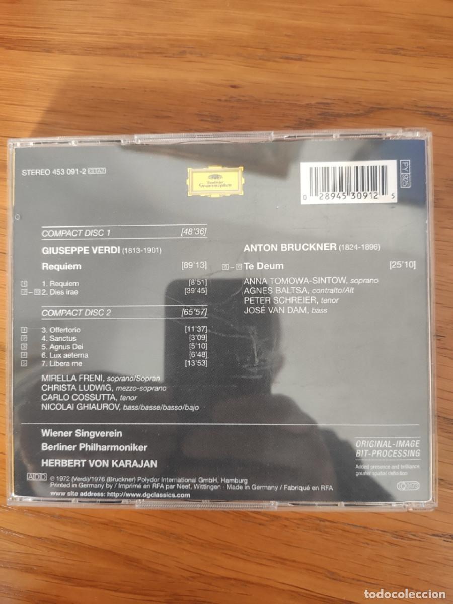 CDs de m&uacute;sica: Verdi Requiem 2 CDs Karajan - Foto 2