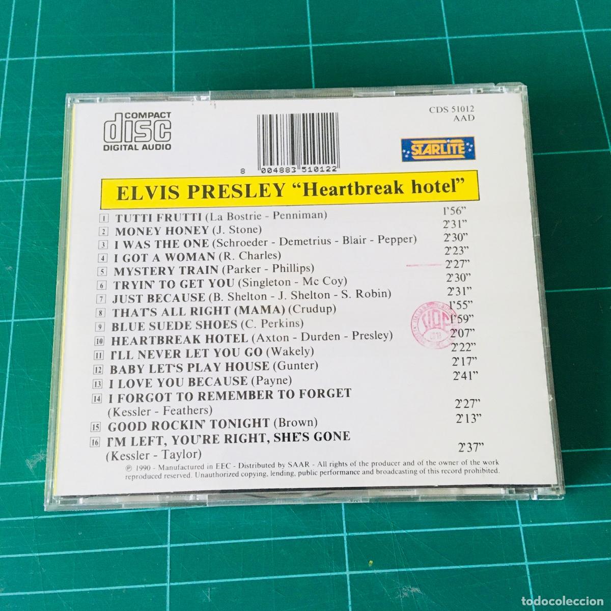 CDs de m&uacute;sica: ELVIS PRESLEY - HEARTBREAK HOTEL - CD - Foto 2