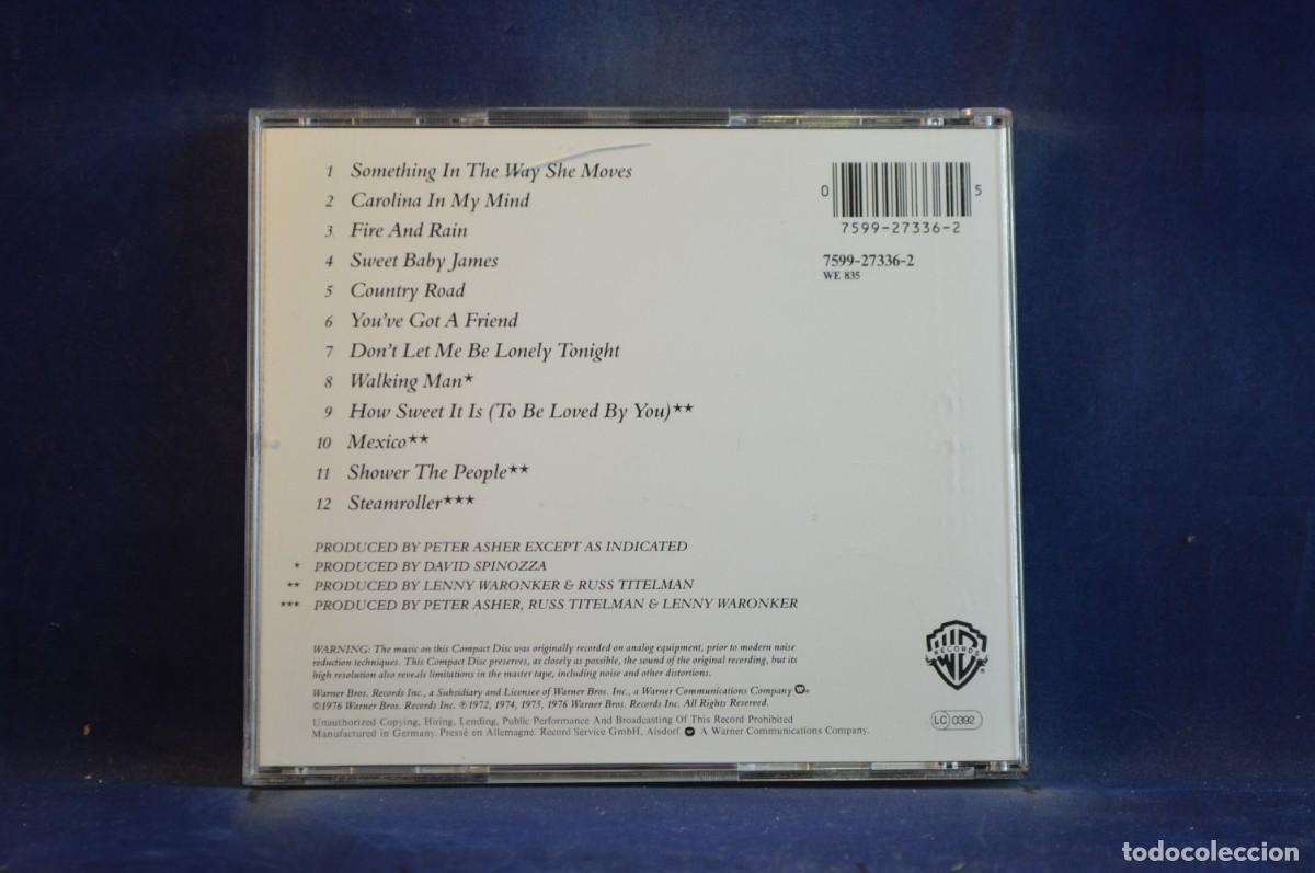 CDs de m&uacute;sica: JAMES TAYLOR &ndash; GREATEST HITS - CD - Foto 2
