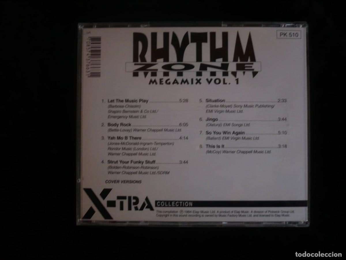 CDs de m&uacute;sica: rhythm zone megamix vol. 1 - cd como nuevo - Foto 2
