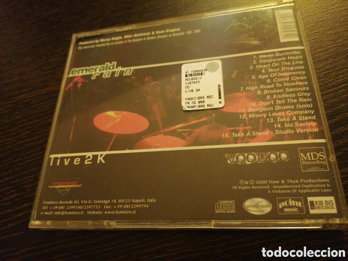 CDs de m&uacute;sica: Emerald Rain - Live 2K CD - Foto 2