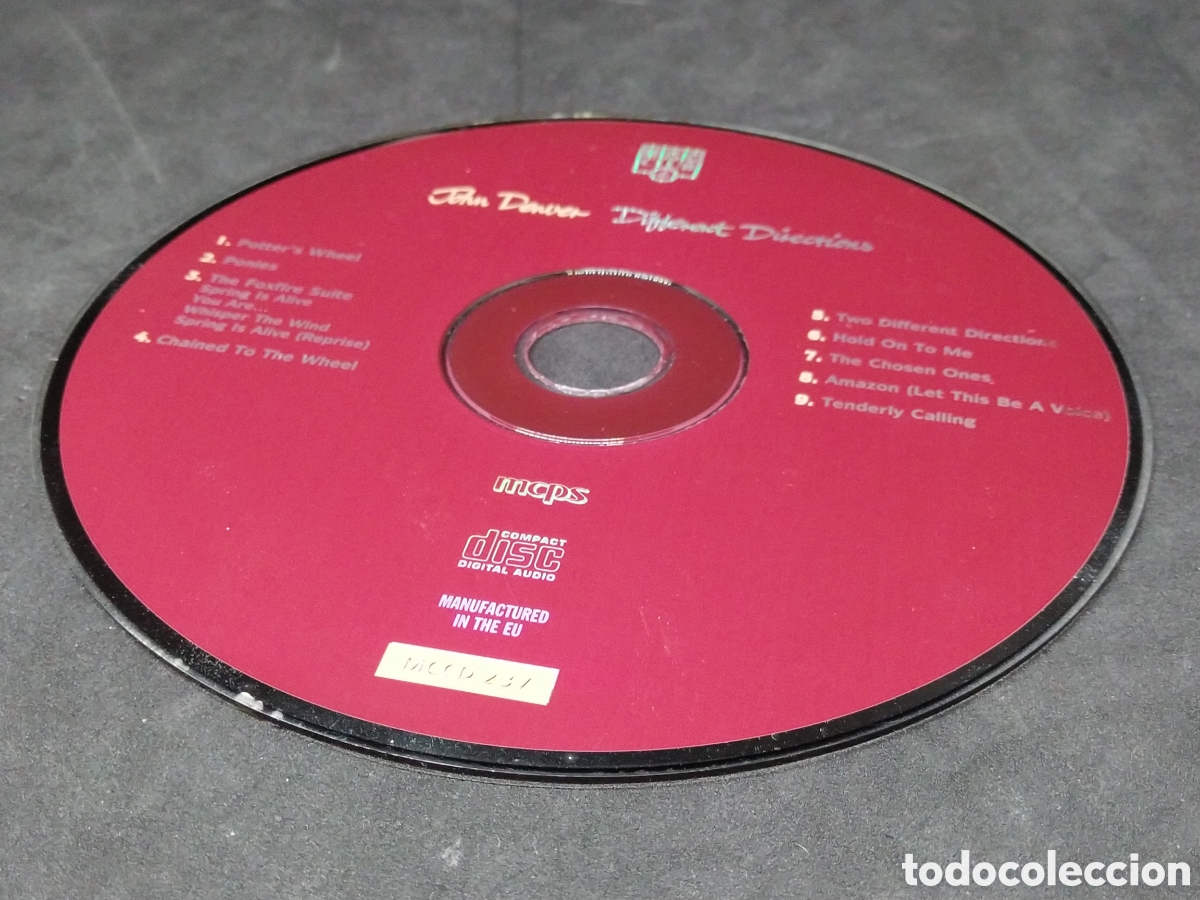 CDs de m&uacute;sica: JOHN DENVER - DIFFERENT DIRECTIONS - 1991 - CD - DISCO VERIFICADO - Foto 8