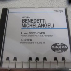 CDs de Música: ARTURO BENEDETTI MICHELANGELI. - LUDWIG VAN BEETHOVEN / E. GRIEG.. Lote 391061334