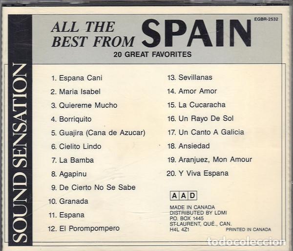 CDs de m&uacute;sica: All The Best From Spain - Foto 2