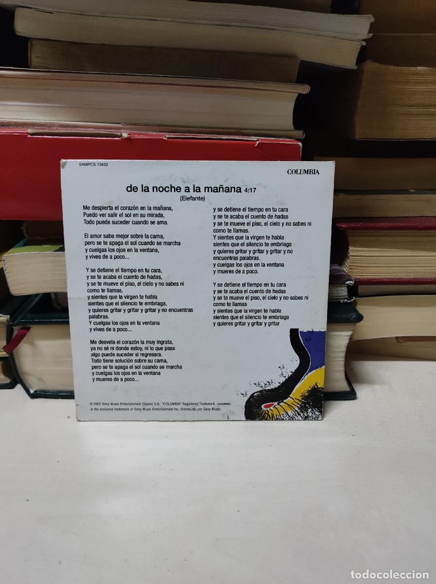 CDs de m&uacute;sica: Elefante &ndash; De la Noche A la Ma&ntilde;ana - Foto 2