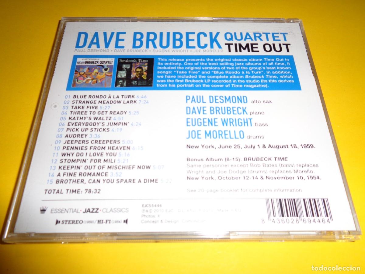 CDs de m&uacute;sica: DAVE BRUBECK QUARTET / TIME OUT / TAKE FIVE / CD - Foto 2