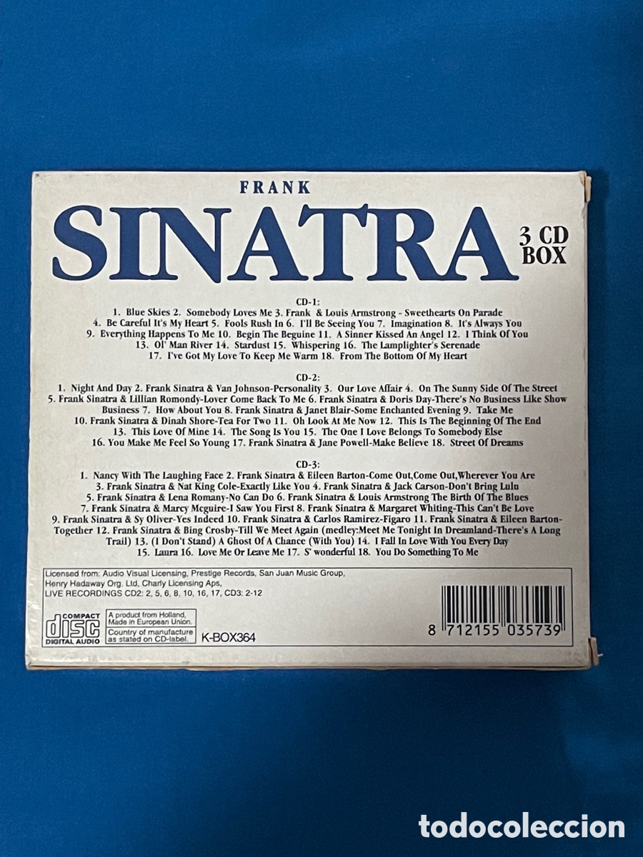 CDs de m&uacute;sica: FRANK SINATRA 3 CD BOX - Foto 4
