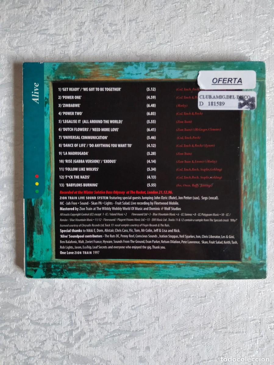 CDs de m&uacute;sica: ZION TRAIN - Alive - Foto 2